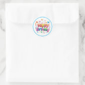 Verjaardagsstickers Ronde Sticker (Tas)