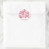 Verjaardagsstickers Ronde Sticker (Tas)