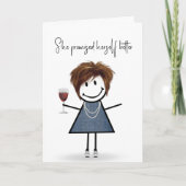 Verjaardagsstok figuur meisje kaart (Voorkant)