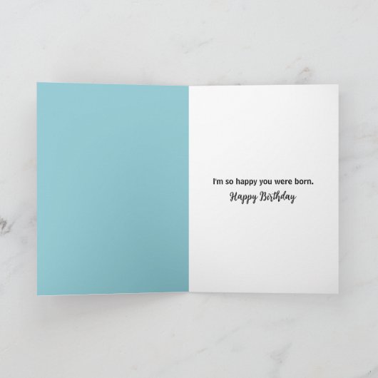 Verjaardagsstrand Starfish Dragen van een Bikini Kaart (Binnen)