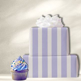 Verjaardagsstreep Licht Paarse Feest Cabana Preppy Cadeaupapier