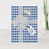 Verjaardagsstrik met Daisy On Gingham Kaart (Voorkant)