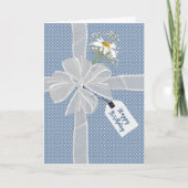 Verjaardagsstrik met Daisy On Gingham Kaart (Voorkant)