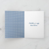 Verjaardagsstrik met Daisy On Gingham Kaart (Binnen)