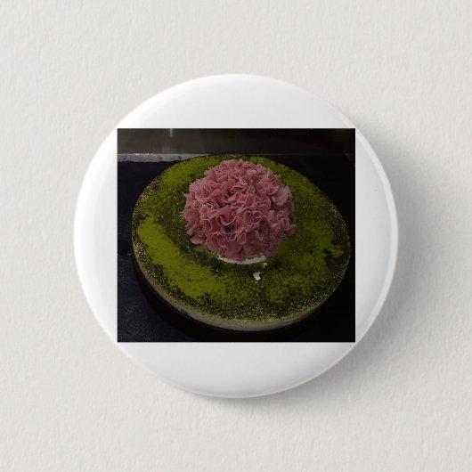 Verjaardagstaart 3 ronde button 5,7 cm (Voorkant)