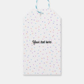 Verjaardagstaart Balloon en Confetti Cadeaulabel (Achterkant)