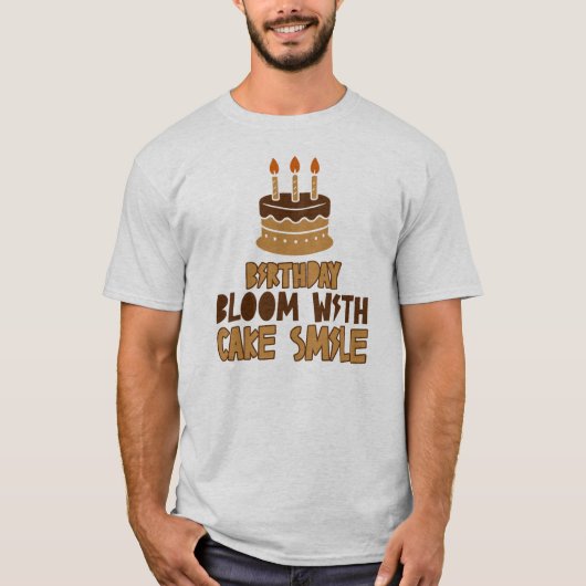 Verjaardagstaart Bliss Design T-shirt (Voorkant)