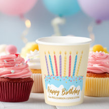 Verjaardagstaart Chic Aangepaste Kantoorfeest