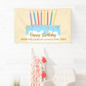 Verjaardagstaart Chic Aangepaste Kantoorfeestje Spandoek (Insitu)