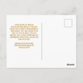 Verjaardagstaart Chic Aangepaste Zakelijke Briefkaart (Achterkant)