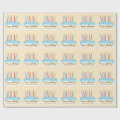 Verjaardagstaart Chic Aangepaste Zakelijke Cadeau Cadeaupapier (Vlak)