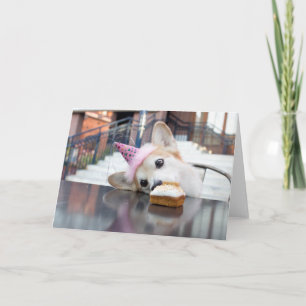 Verjaardagstaart Corgi Kaart