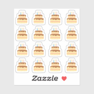 Verjaardagstaart Dag Feestherinnering Kalender Pla Sticker