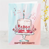 VERJAARDAGSTAART EN MUCUSNOTITIES KAART (Gele Bloem)