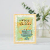 "Verjaardagstaart" feest vrouwen dames Briefkaart (Staand voorkant)