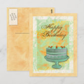 "Verjaardagstaart" feest vrouwen dames Briefkaart (Voorkant / Achterkant)