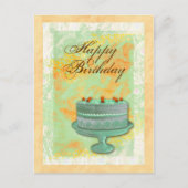 "Verjaardagstaart" feest vrouwen dames Briefkaart (Voorkant)