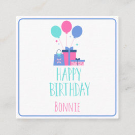 Verjaardagstaart Gift Enclosure Kaart – gepersonal