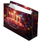 VERJAARDAGSTAART GROOT CADEAUZAKJE (Voorkant Gekanteld)