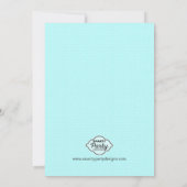 Verjaardagstaart & kaarsenfeest uitnodiging (Achterkant)