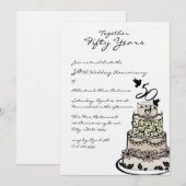 Verjaardagstaart Kaart (Voorkant / Achterkant)