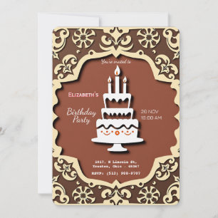 verjaardagstaart Kaart – Classic Design