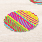 verjaardagstaart kartonnen onderzetters (Gekanteld)