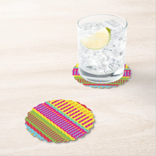 verjaardagstaart kartonnen onderzetters (Insitu)