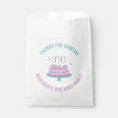 Verjaardagstaart Kinderen Verjaardagsfeestje Bedankzakje (Voorkant)