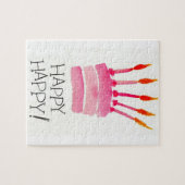 verjaardagstaart legpuzzel (Horizontaal)