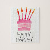 verjaardagstaart legpuzzel (Verticaal)