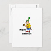 Verjaardagstaart - Man Briefkaart (Voorkant / Achterkant)