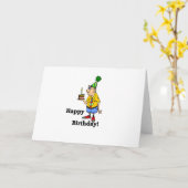 Verjaardagstaart - Man Kaart (Gele Bloem)