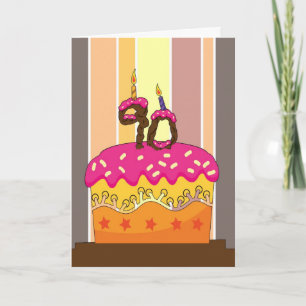 verjaardagstaart met kaarsen 90 - 90 jaar br kaart