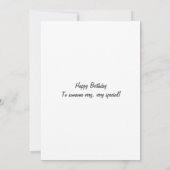 verjaardagstaart met schattige kleine muiscard kaart (Achterkant)