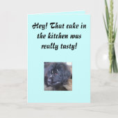 Verjaardagstaart misverstand kaart (Voorkant)