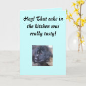 Verjaardagstaart misverstand kaart (Gele Bloem)