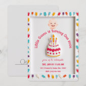 Verjaardagstaart ontwerp met Popsicle Border Kaart (Voorkant / Achterkant)