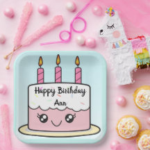 Verjaardagstaart Ontwerp Vierkante Partij Papier B