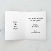 Verjaardagstaart Pavlov Dog Humor Kaart (Binnen)