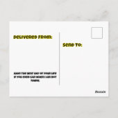 Verjaardagstaart psychedelische kleuren Verjaardag Briefkaart (Achterkant)