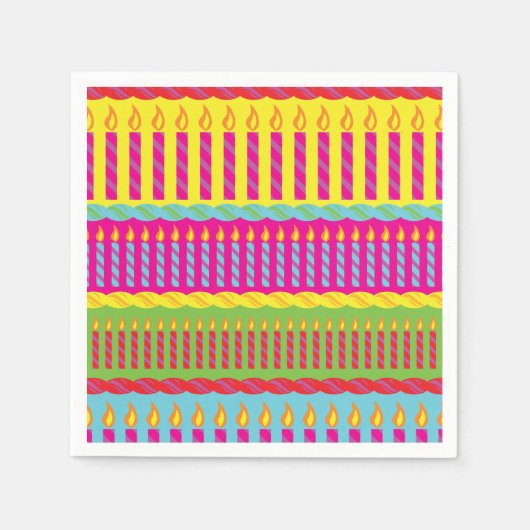 verjaardagstaart servet (Voorkant)