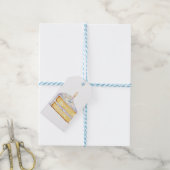 Verjaardagstaart Slice Gift Label Cadeaulabel (Met Touw)