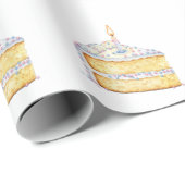 Verjaardagstaart Slice Wrapping Paper Cadeaupapier (Rol Hoek)