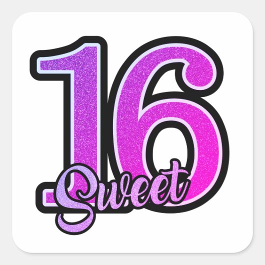 Verjaardagstaart stickers of envelopzegels (Voorkant)