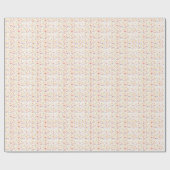 Verjaardagstaart strooit op wit cadeaupapier (Vlak)