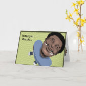 Verjaardagstaart Surprise Kaart (Gele Bloem)