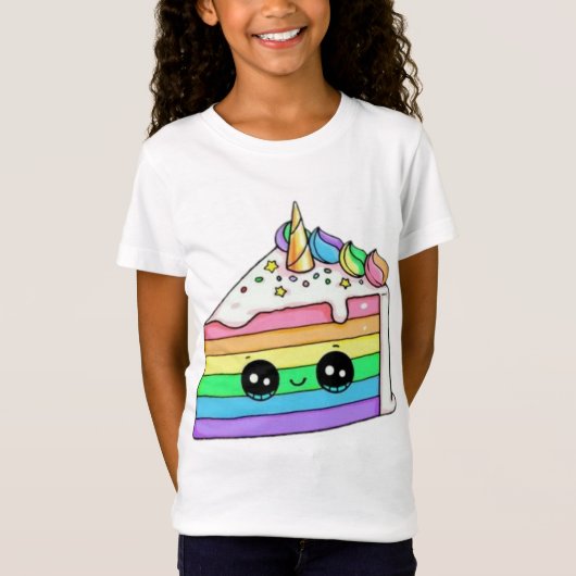 Verjaardagstaart T-shirt (Voorkant)