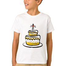 Verjaardagstaart T-shirt | Fun Celebration T-shirt