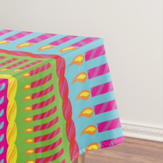 verjaardagstaart tafelkleed (Voorbeeld)